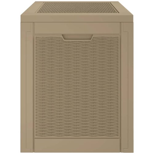  Vrtna kutija za pohranu svjetlosmeđa 55,5x43x53 cm polipropilen Slike