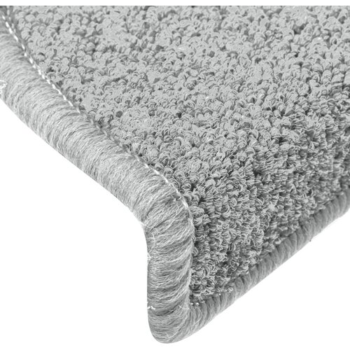  Prostirke za stepenice 15 kom 65x24x4 cm svijetlo sive poluokrugle velike Slike