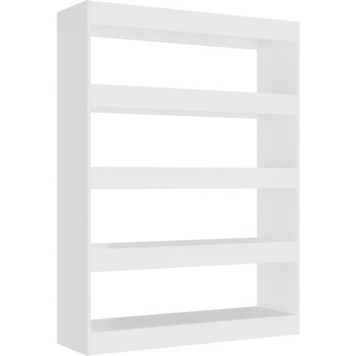 Maison Chic Knjižna omara - Knjižni regal visok sijaj bela 100x30x135 cm, (21723306) Slike