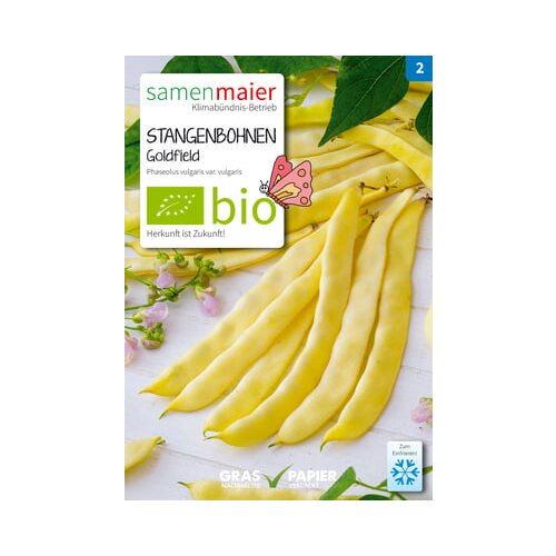 Samen Maier Ekološki visoki fižol "Goldfield, rumen" Cene