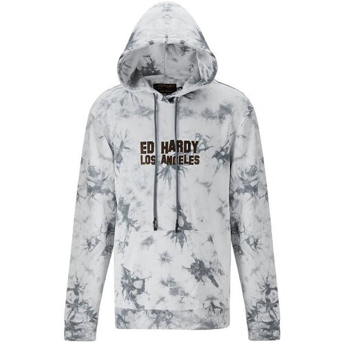 Ed Hardy Puloverji - Los tigres hoody grey Siva Cene