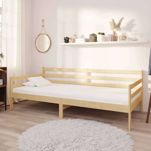  Dnevna postelja z vzmetnico 90x200 cm trdna borovina, (20644328) Slike