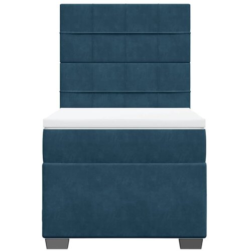 Box spring krevet s madracem plavi 90x190 cm bar&amp;scaron;unasti Slike
