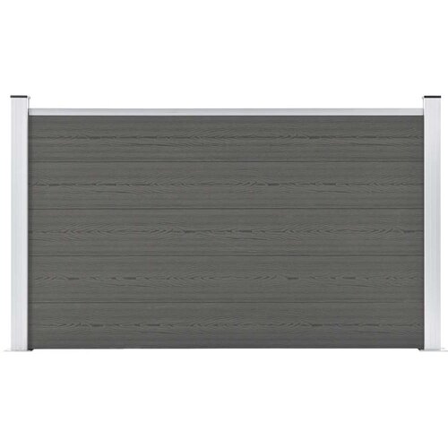  Vrtna ograda WPC 180 x 105 cm siva Slike