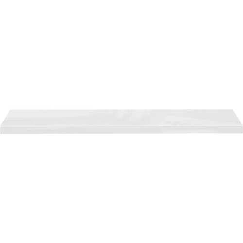  Plutajuće zidne police 4 kom sjajne bijele 120x23,5x3,8 cm MDF Slike