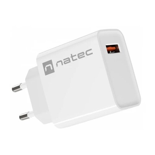Natec RIBERA USB Type-A Charger, QC3.0, 3A 18W, White Cene
