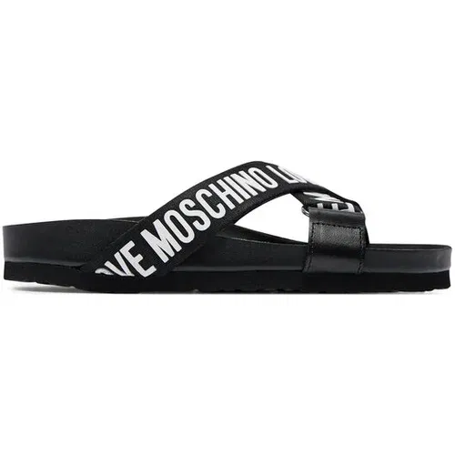 Love Moschino Natikači JA28263G0IIX100A Črna