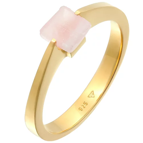 ELLI PREMIUM Prsten zlatna / svijetloroza