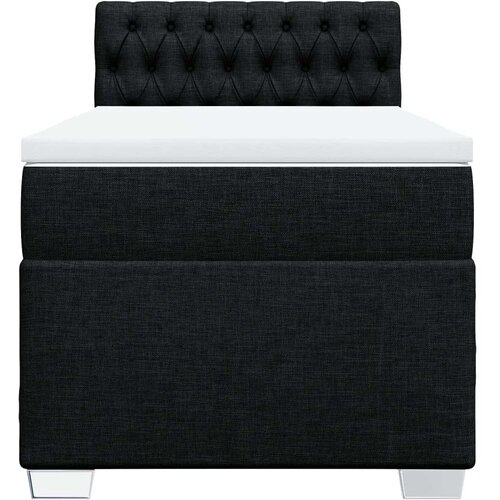 vidaXL Box spring krevet s madracem crni 90x190 cm od tkanine Cene