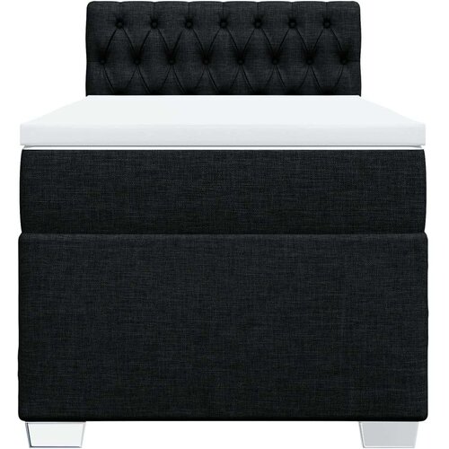 vidaXL Box spring postelja z vzmetnico črn 90x190 cm blago Cene