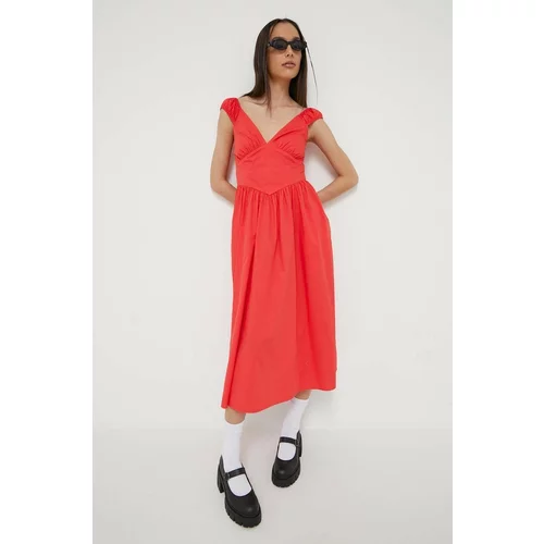 Abercrombie & Fitch Obleka rdeča barva
