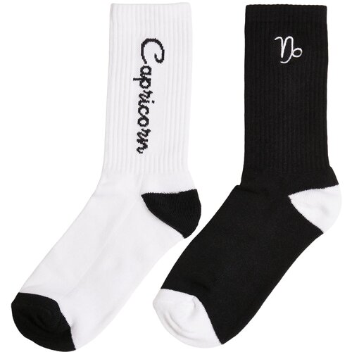 MT Accessoires Zodiac Socks 2-Pack Black/White Capricorn Slike