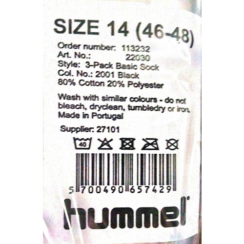 Hummel Carape 3-Pack Basic Sock 22030-2001 Slike