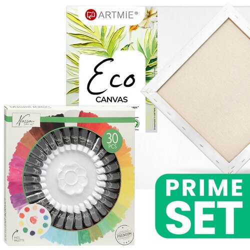  Set akrilnih barv Nassau in platno ARTMIE Eco 30x30 Cene
