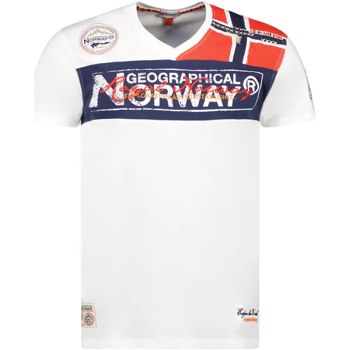 Geographical Norway Majice s kratkimi rokavi SX1130HGN-White Bela