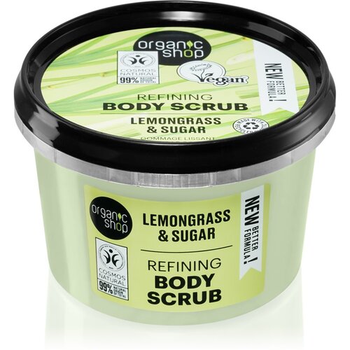 Organic Shop Lemongrass &amp;amp; Sugar nježni piling za tijelo 250 ml Slike
