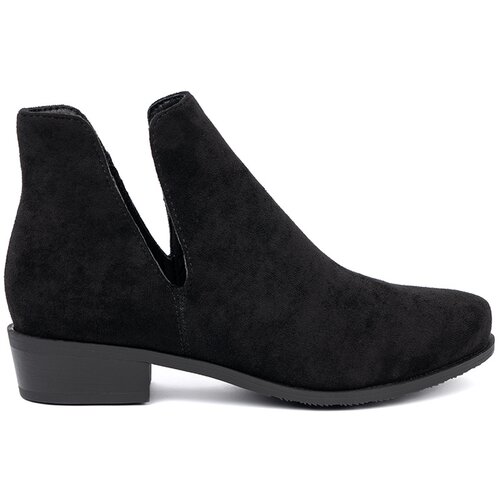 SEASTAR Black ankle boots with cutouts Slike