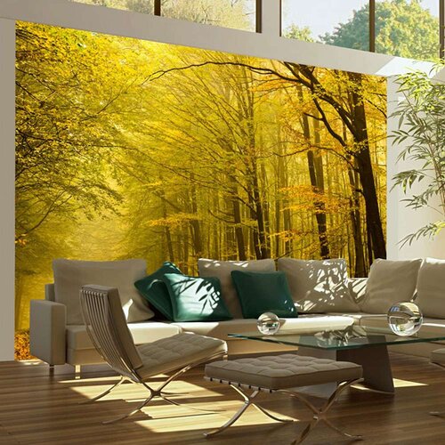  Tapeta - Road in autumn forest 350x270 Slike
