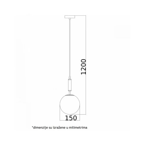 Vesta 327 VISILICA 1*E27 MESING Slike