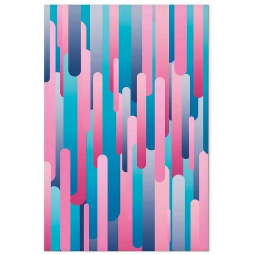  Slika - Colourful Pistons (1 Part) Vertical 60x90 Na talijanskom platnu Slike
