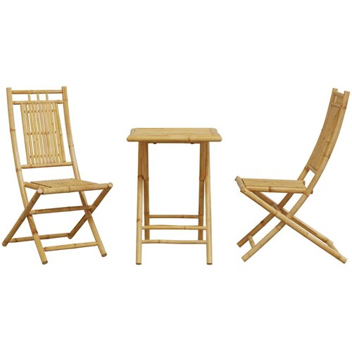  3-dijelni bistro set od bambusa Slike
