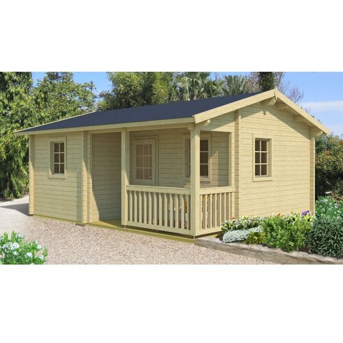 Male kuće Drvena kuća VERONA 595 &times; 470 cm sa &scaron;indrom Cijene