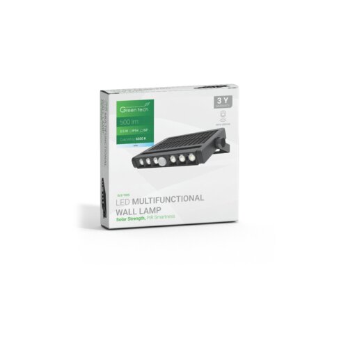  LED multifunkcionalna solarna svjetiljka Green Tech 3.5W, 6500K, IP54, 500 lm Cene