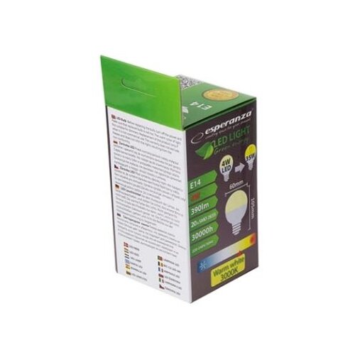  LED sijalica ESPERANZA, G45 E14 4W, warm white, ELL114 Cene