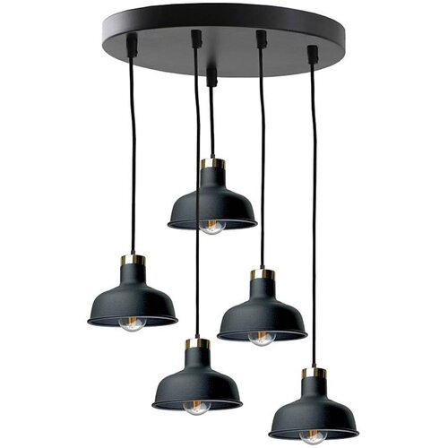  Luster na sajli HEBE 5xE27/60W/230V crni Cene