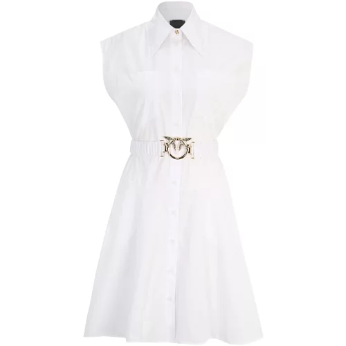 Pinko Košulja haljina 'Abito' zlatna / bijela