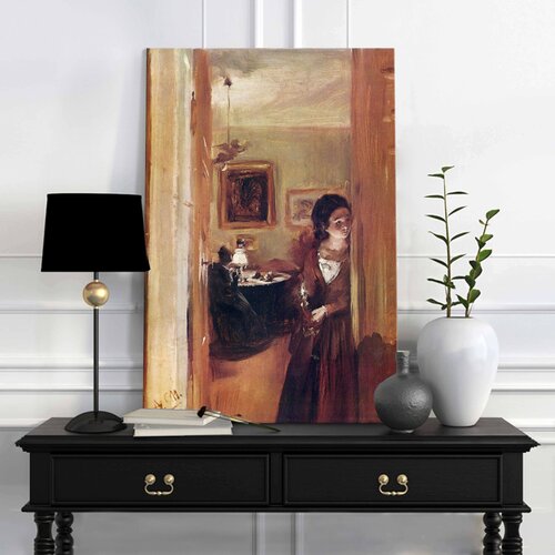  Slike na platnu Adolph Menzel - Living Room with the Artist's Sister Cijene