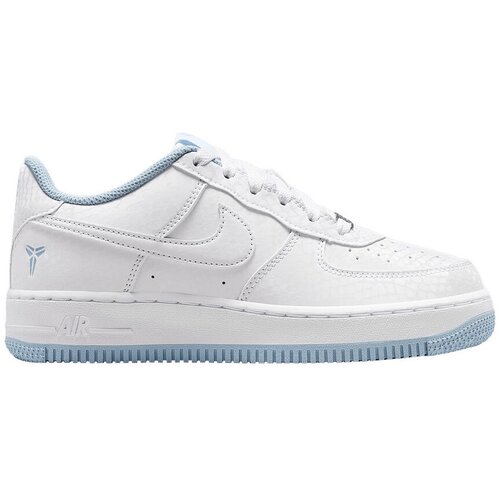 Nike Modne superge Air Force 1 Low Kobe Bryant Forever White Armory Blue (GS) Bela Slike