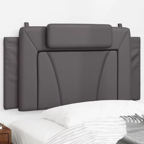 Jastuk za uzglavlje sivi 100 cm od umjetne kože