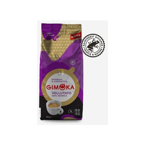 GIMOKA vellutato rainforest 100 % arabica pržena kafa u zrnu 500G Cene