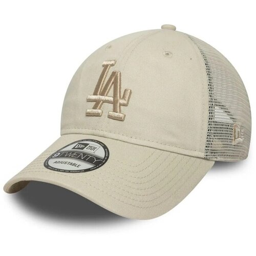 New Era Kape s &amp;scaron;iltom LA DODGERS MLB WASHED 9TWENTY TRUCKER Bež Slike