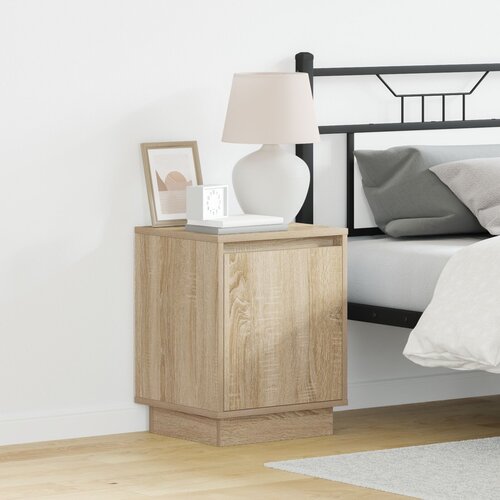 VidaXL Noćni ormarići Sonoma hrast Konstruirano drvo 39 x 34.5 x 50 cm Slike
