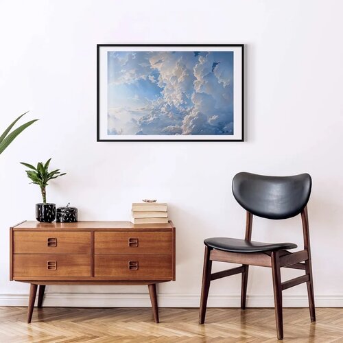  Plakat The Sun Revealing Cloud Secrets: Spectacular Sky Images 90x60 Crni okvir s margom Slike