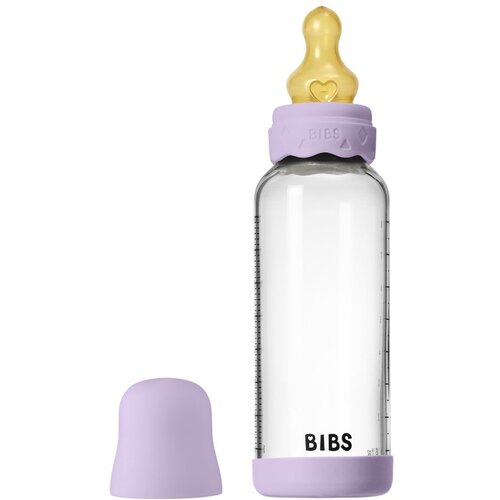 Bibs steklenička steklena Boheme lateks 120 ml, počasen pretok Violet Sky Slike