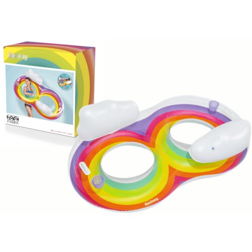  Luftić za plivanje 186 x 116 cm Double Rainbow Bestway 43648 Slike