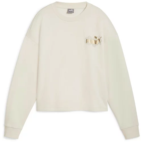 Puma Sportska sweater majica 'ESS CLASS ACT' zlatna / crna / bijela