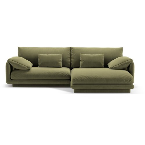 Micadoni Svijetlo zelena kutna garnitura od boucl&amp;eacute; tkanine (s desnim kutom) Torino &amp;ndash; Home Slike