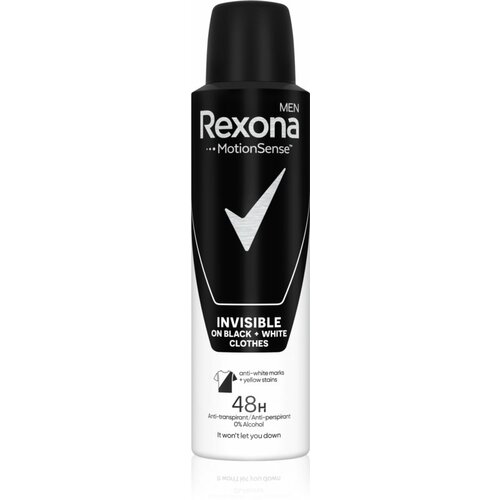 Rexona invisible black & white dezodorans u spreju za muskarce 150 ml Cene