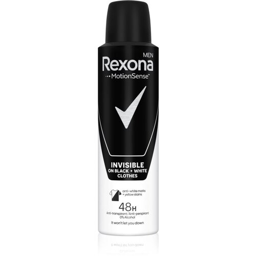 Rexona men invisible black + white 48H antiperspirant v spreju 150 ml za moške Cene
