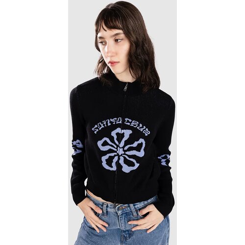 Santa Cruz Flower Knit Track Pulover black wash Cene