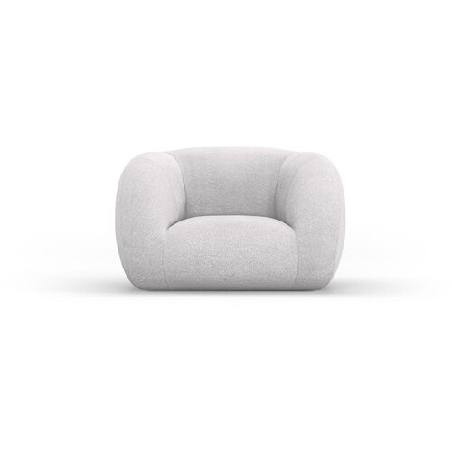 Cosmopolitan Design Svetlo siv fotelj iz tkanine boucl&amp;eacute; Essen &amp;ndash; Slike
