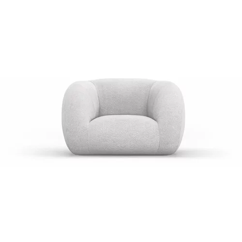 Cosmopolitan Design Svijetlo siva fotelja od bouclé tkanine Essen –