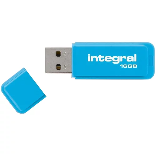 Integral USB ključ Neon, 16 GB, moder