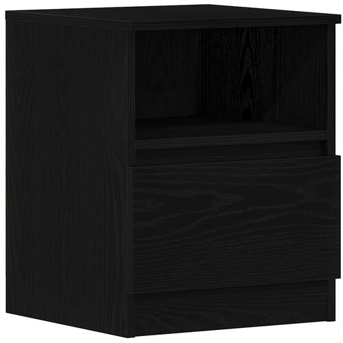  Noćni ormar 2 pcs Crni hrast 40 x 40 x 50 cm Konstruirano drvo Slike