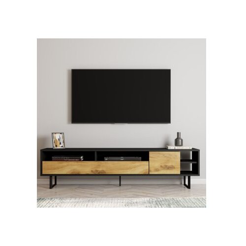 Hanah home Hanah Kućna TV komoda Luga, 180x44,7x29,8 cm, Crna Cene