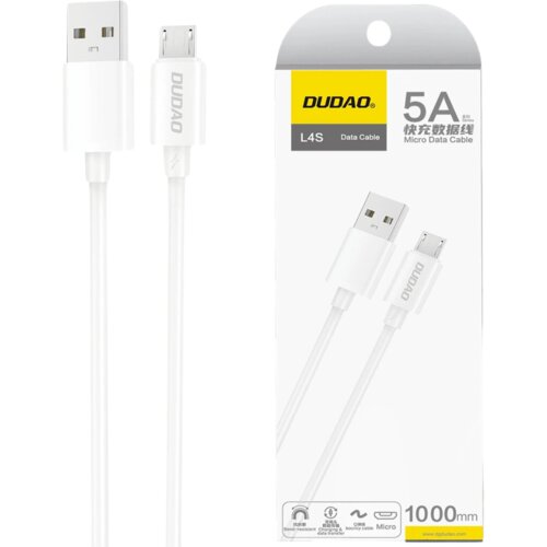 Dudao L4SM USB-A/Micro USB kabel, 2A - 1m - Bijela Cijene